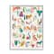 Stupell Industries Joyful Animal Alphabet Kid's Playful ABC Typography in White Frame Wall Art